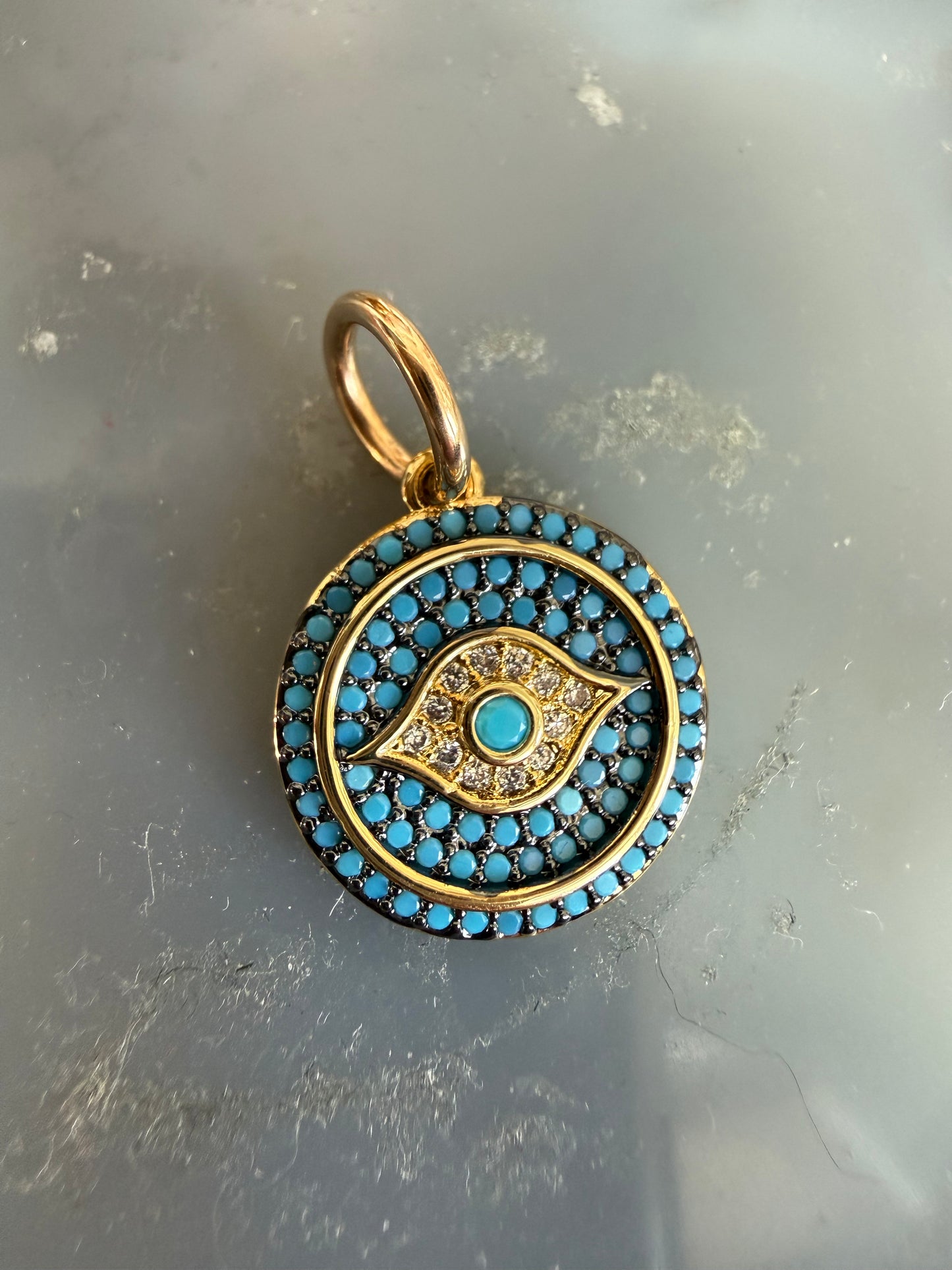 Cristina V Blue Evil Eye Charm