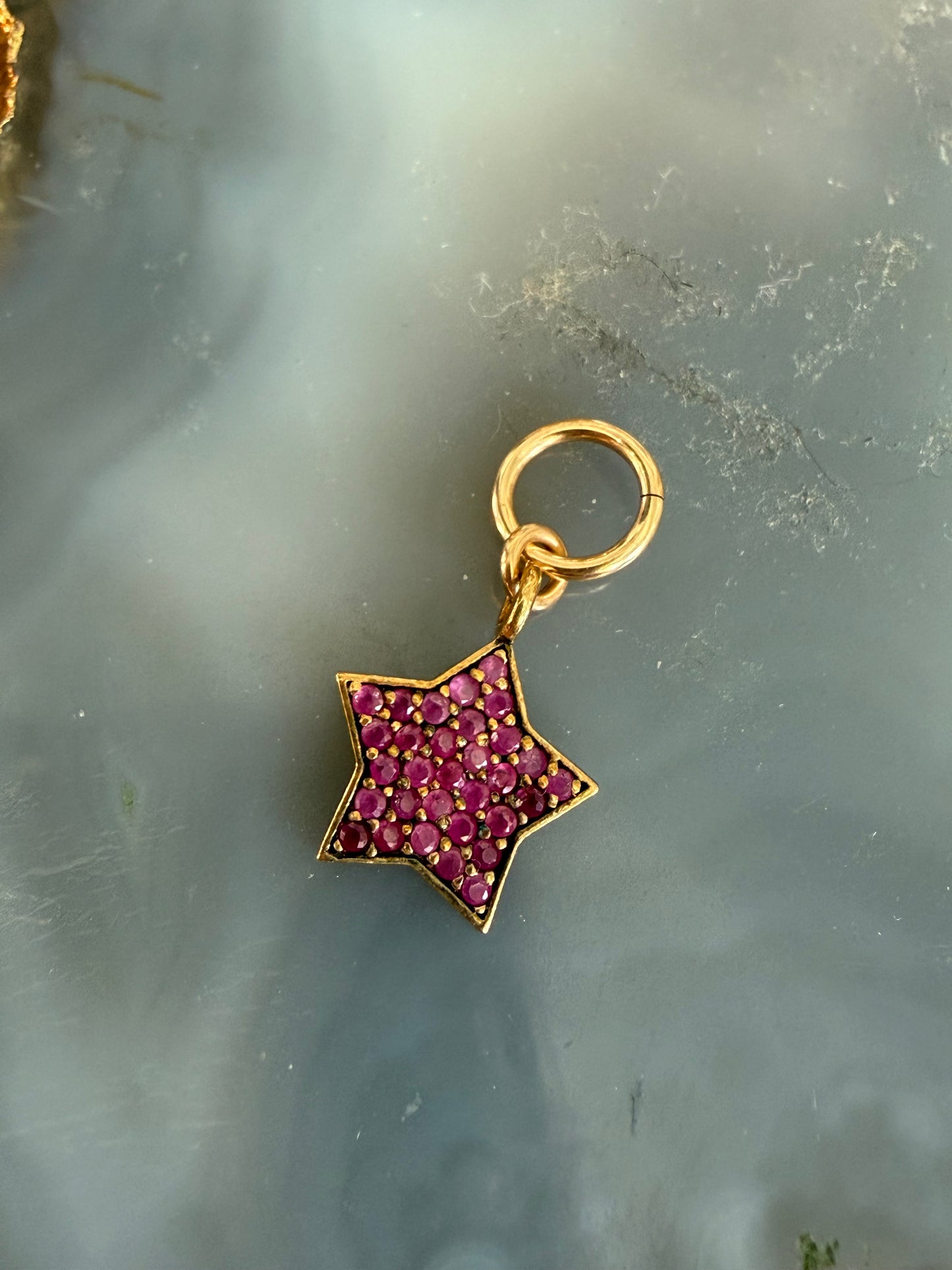 Cristina V Pink Crystal Star Charm