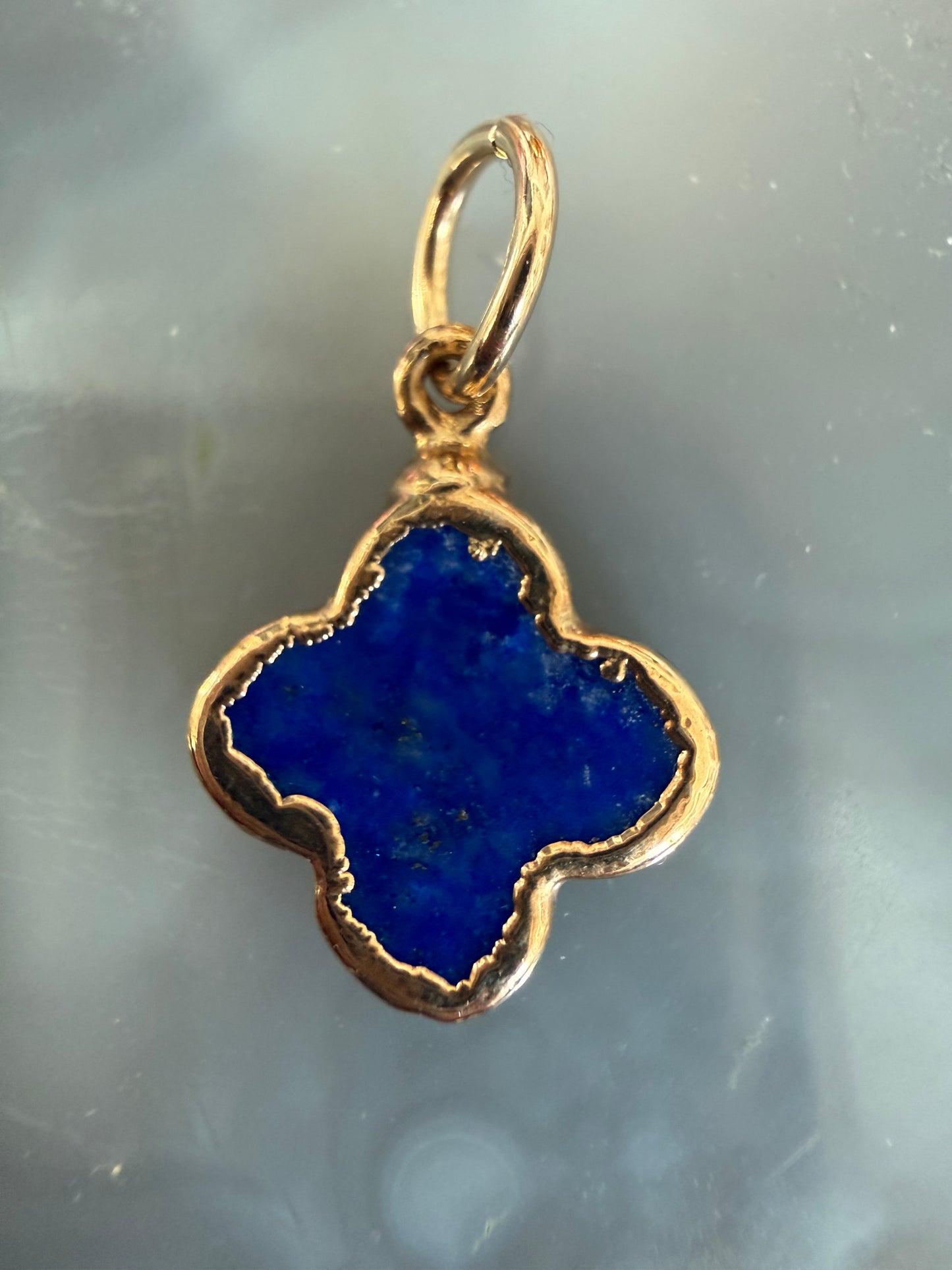 Cristina V Blue Lapis Clover Charm