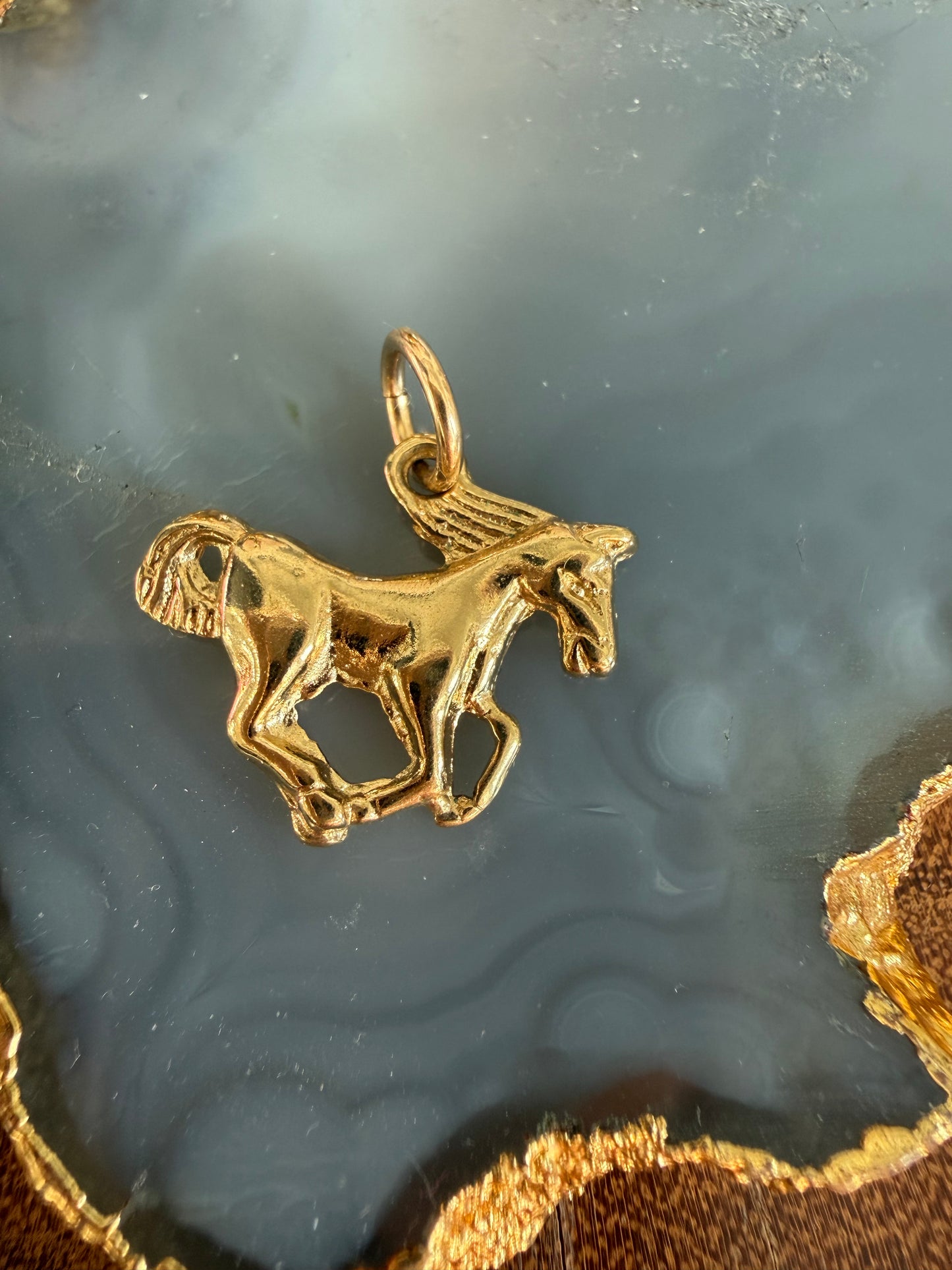 Cristina V Gold Horse Charm