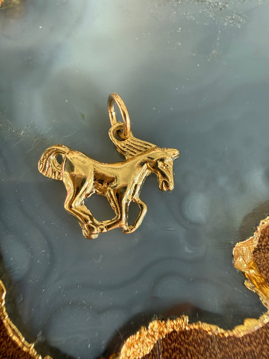Cristina V Gold Horse Charm