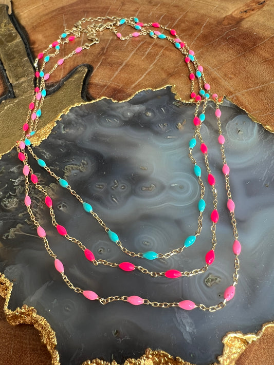 Erin Wachs Enamel Seed Necklaces