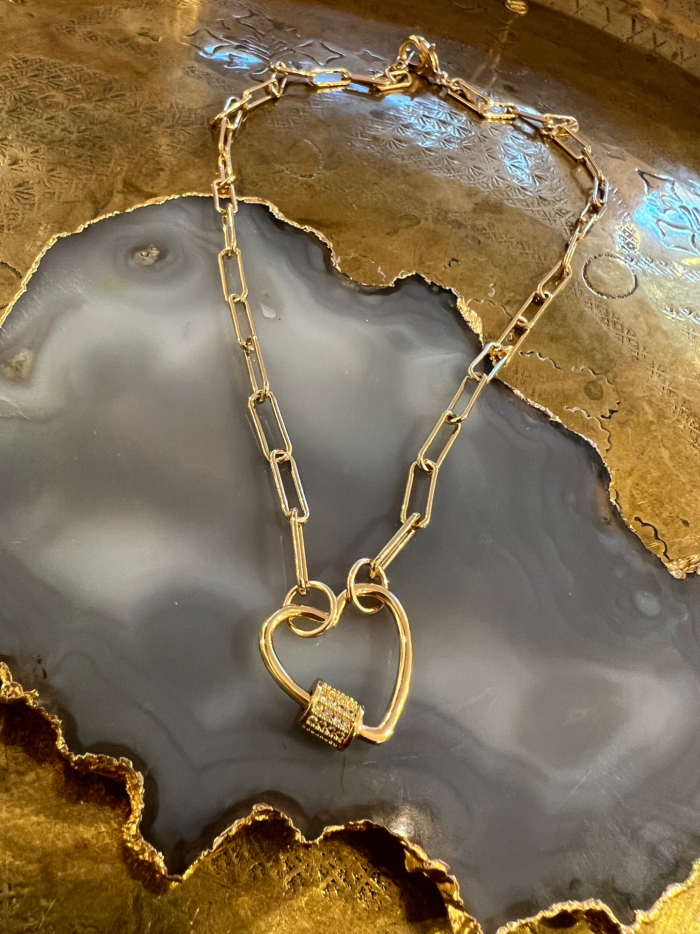 Cristina V Heart Charm 19" Necklace