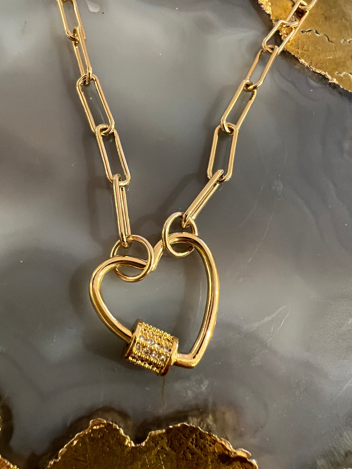 Cristina V Heart Charm 19" Necklace