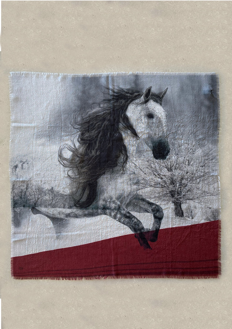 AHWR Snowy Mustang Scarf
