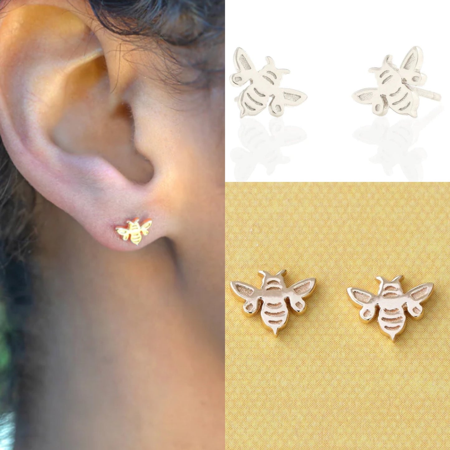 Kris Nations Bumble Bee Studs