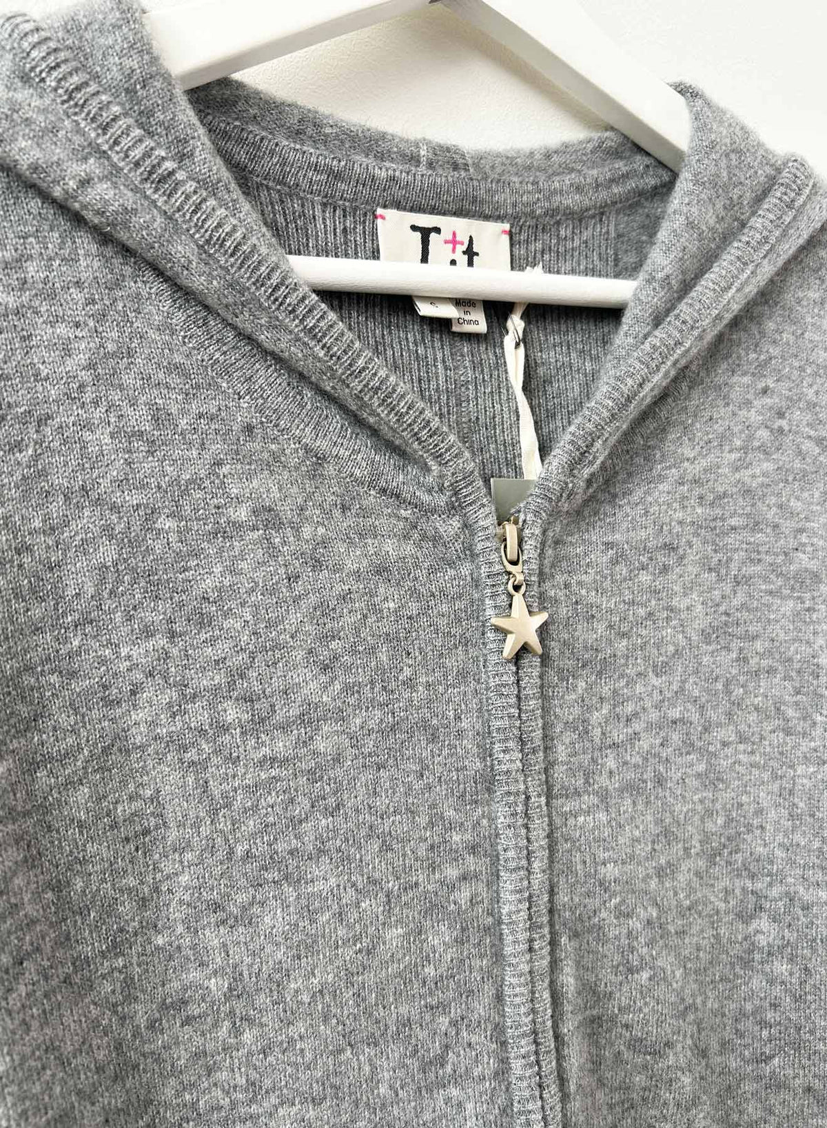 Label + Thread Vintage Wash Hoodie in Grey, alternate view