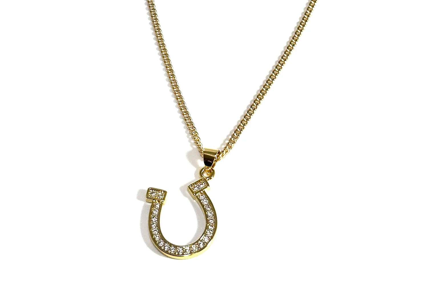 Rachel Nathan Lucky Pavé Horseshoe necklace