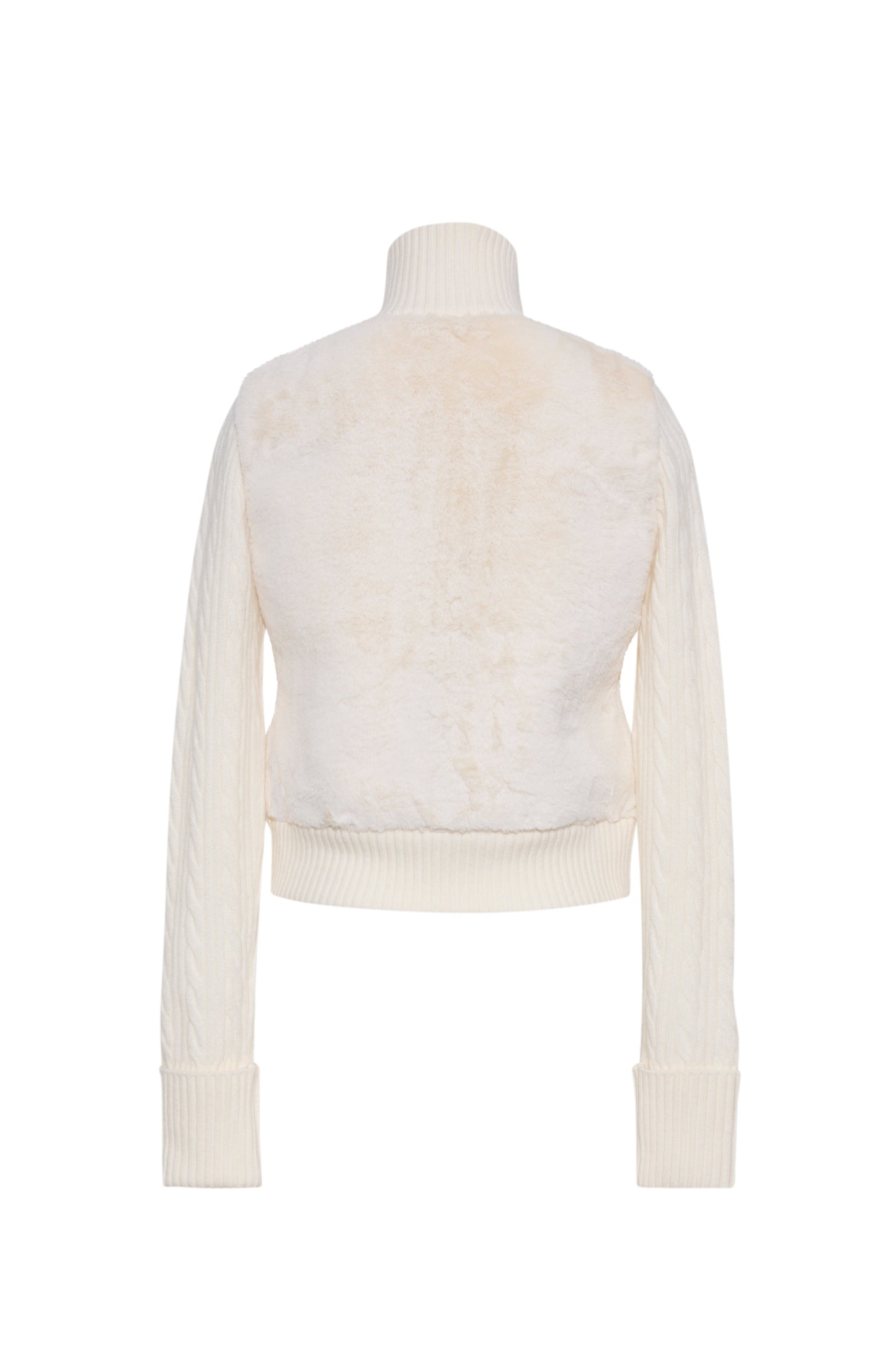 Cara Cara Logan Cardigan in Ivory, back view