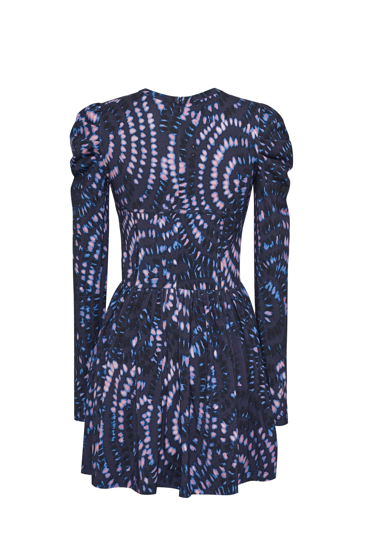 Cara Cara Moonrise Dress in Veneta Arc Navy, back view