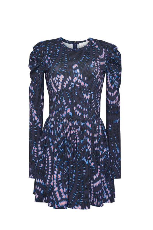 Cara Cara Moonrise Dress in Veneta Arc Navy, front view