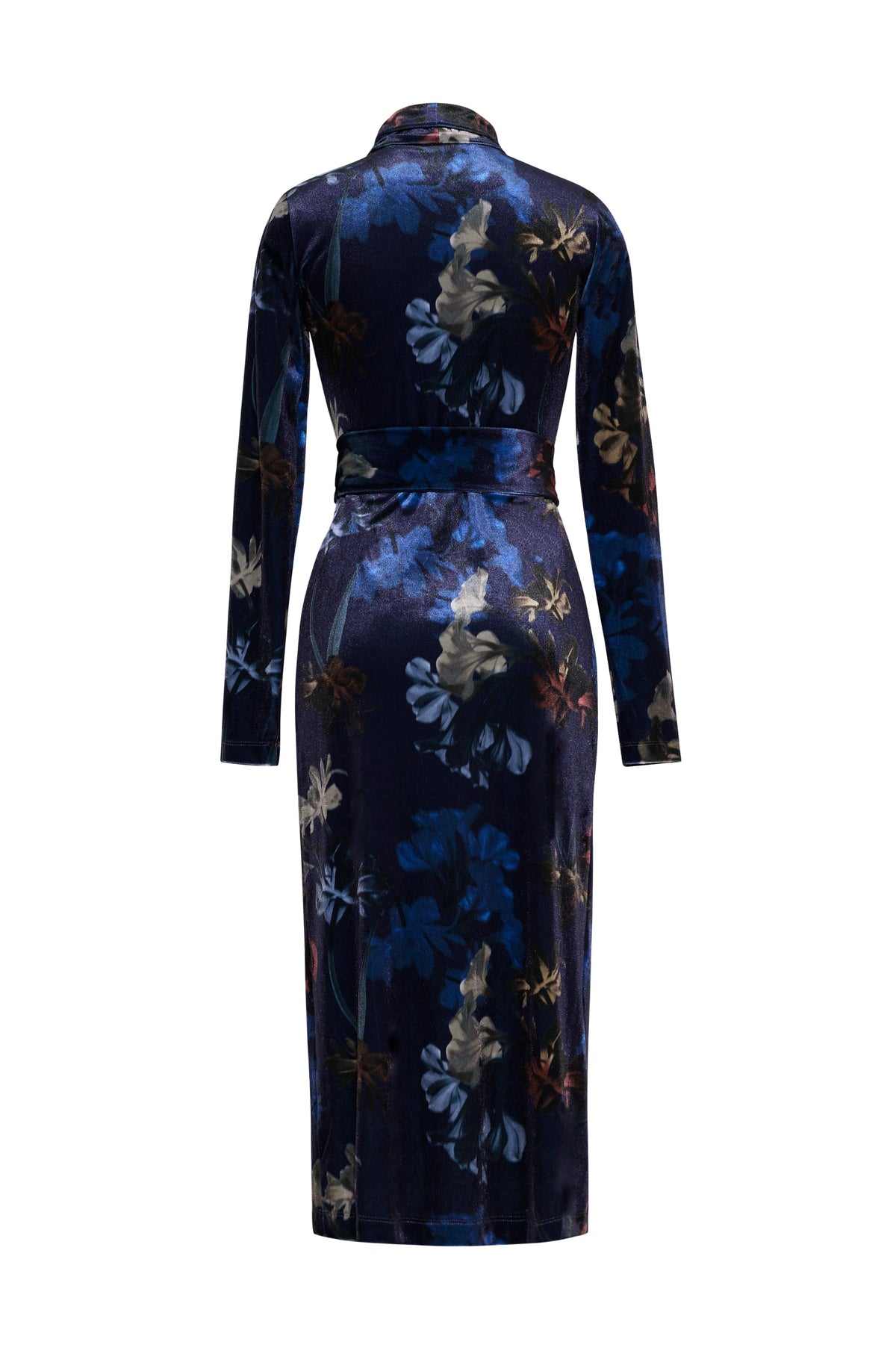 Cara Cara Piper Dress in Elysian Flora Navy, back view