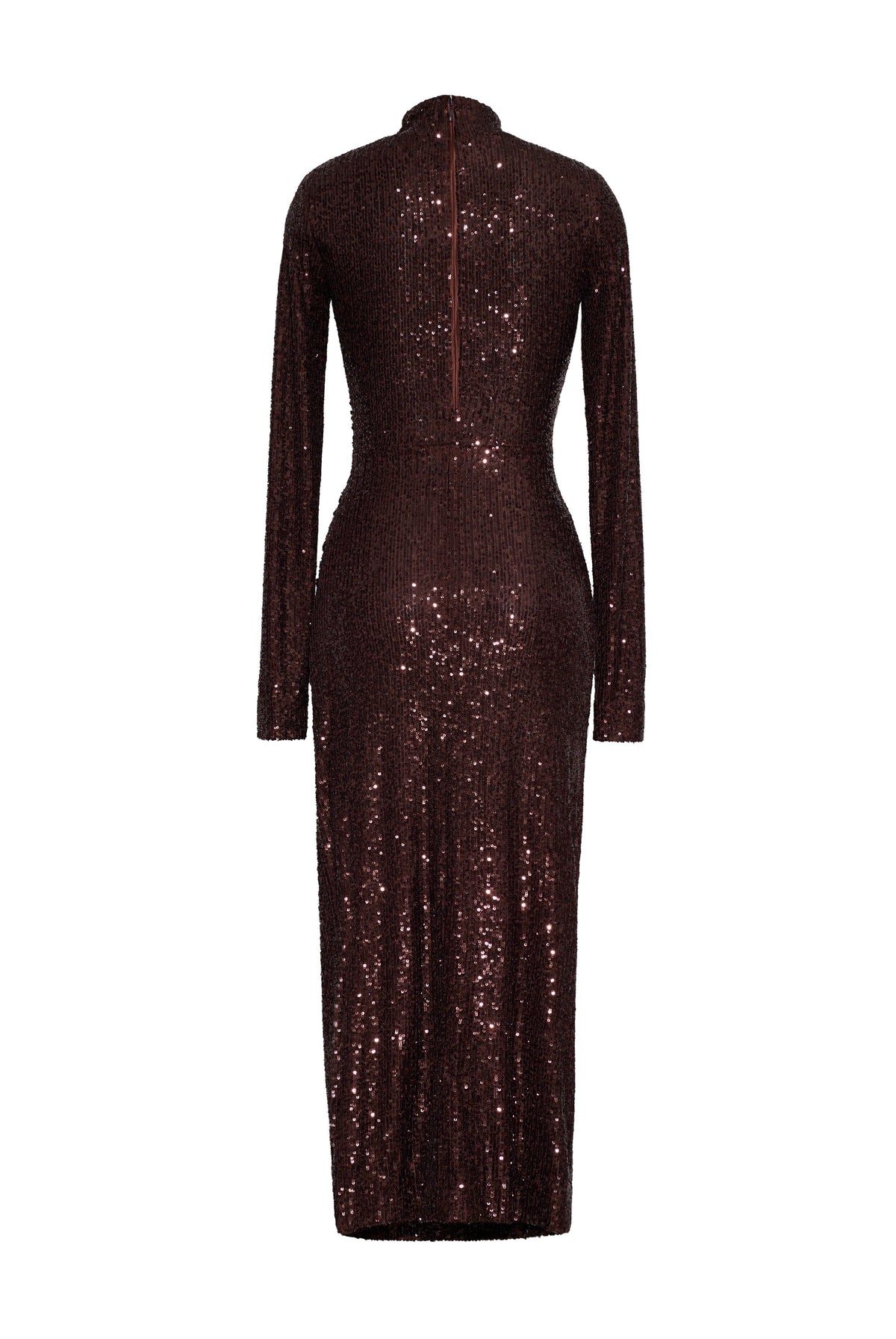 Cara Cara Ryan Dress in Brown Sequins, back view