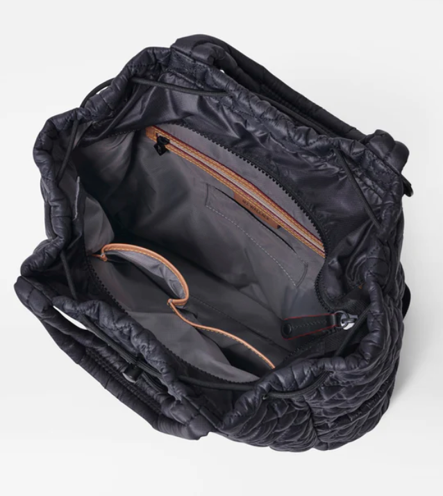 Metro Quilted Backpack Deluxe in Black