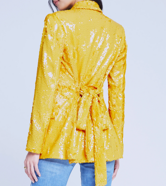 L'Agence Jordana Wrap Belted Blazer