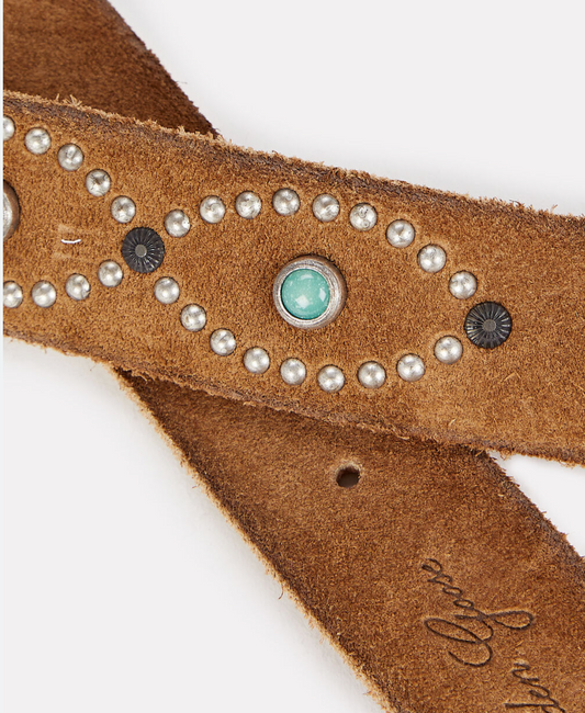 Golden Goose Suede Stud Belt