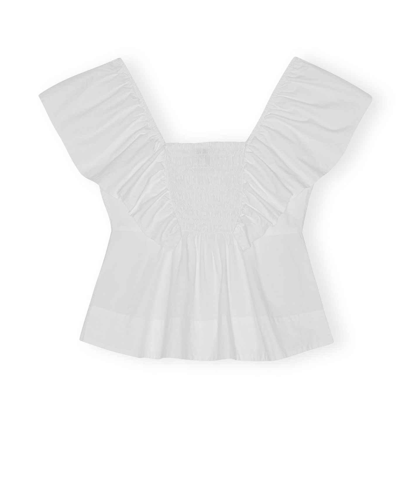 Ganni Ruffle Blouse