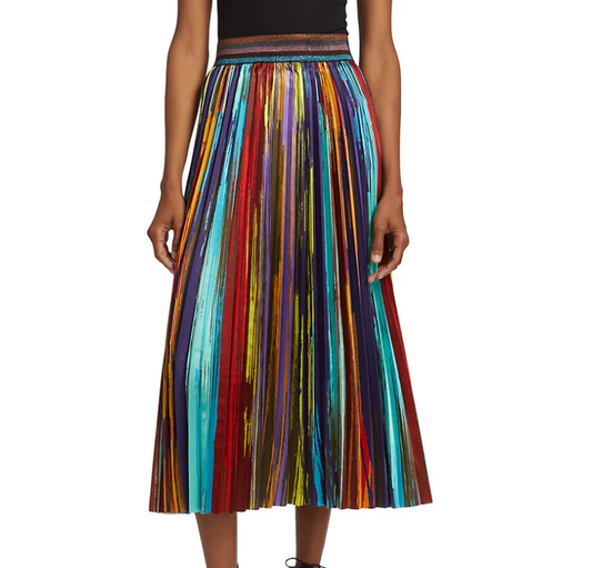Le Superbe Painted Stripe Skirt
