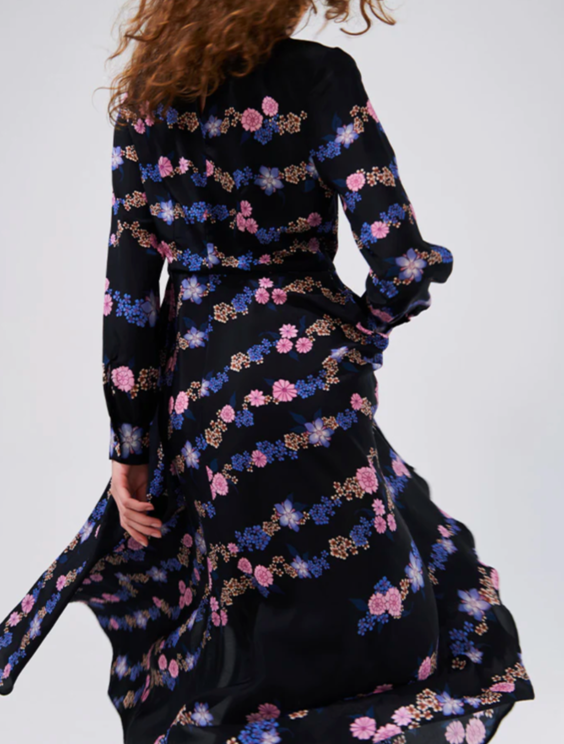 Hayley Menzies Floral Chain Midi Dress