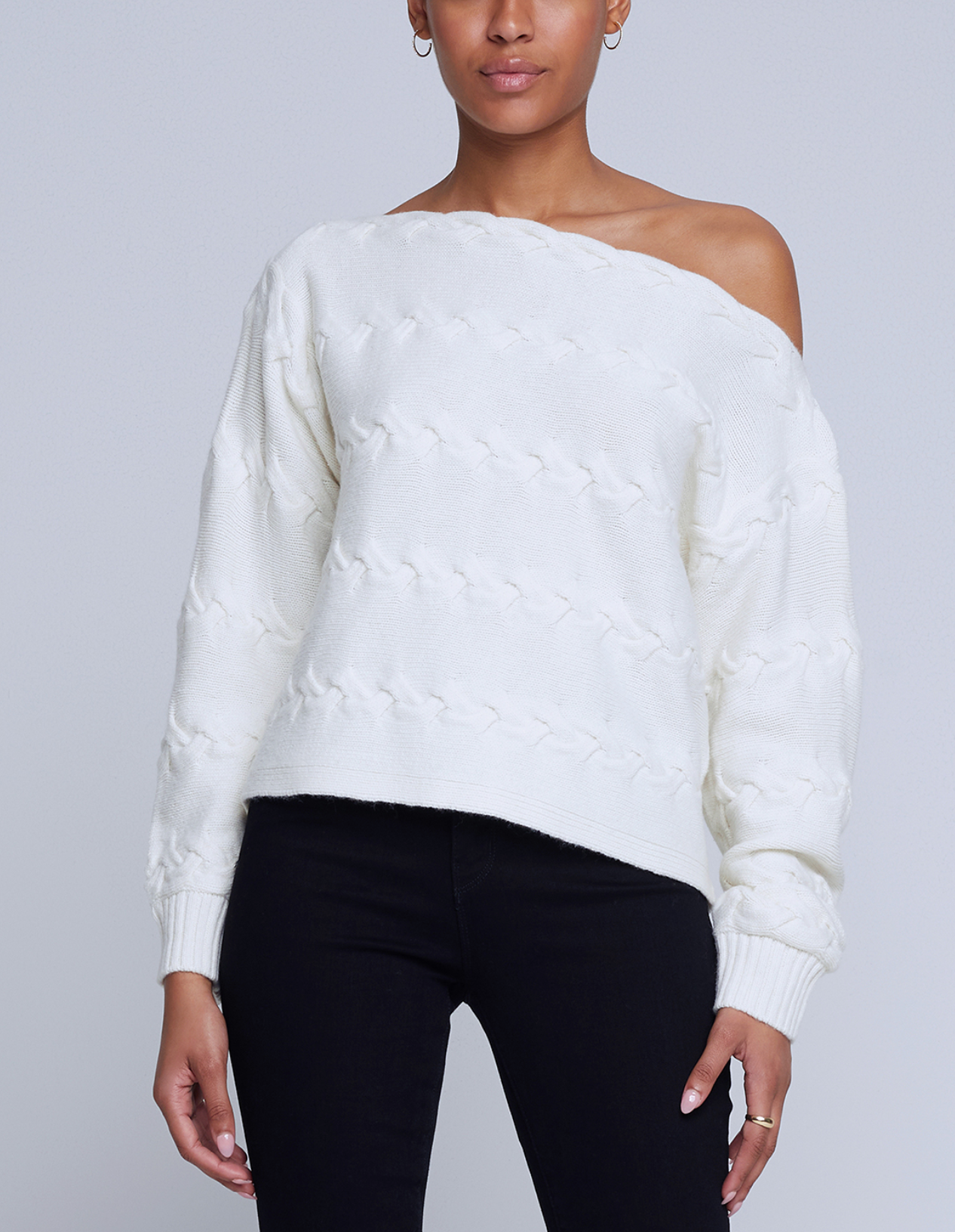 L'Agence Shan Off Shoulder Sweater