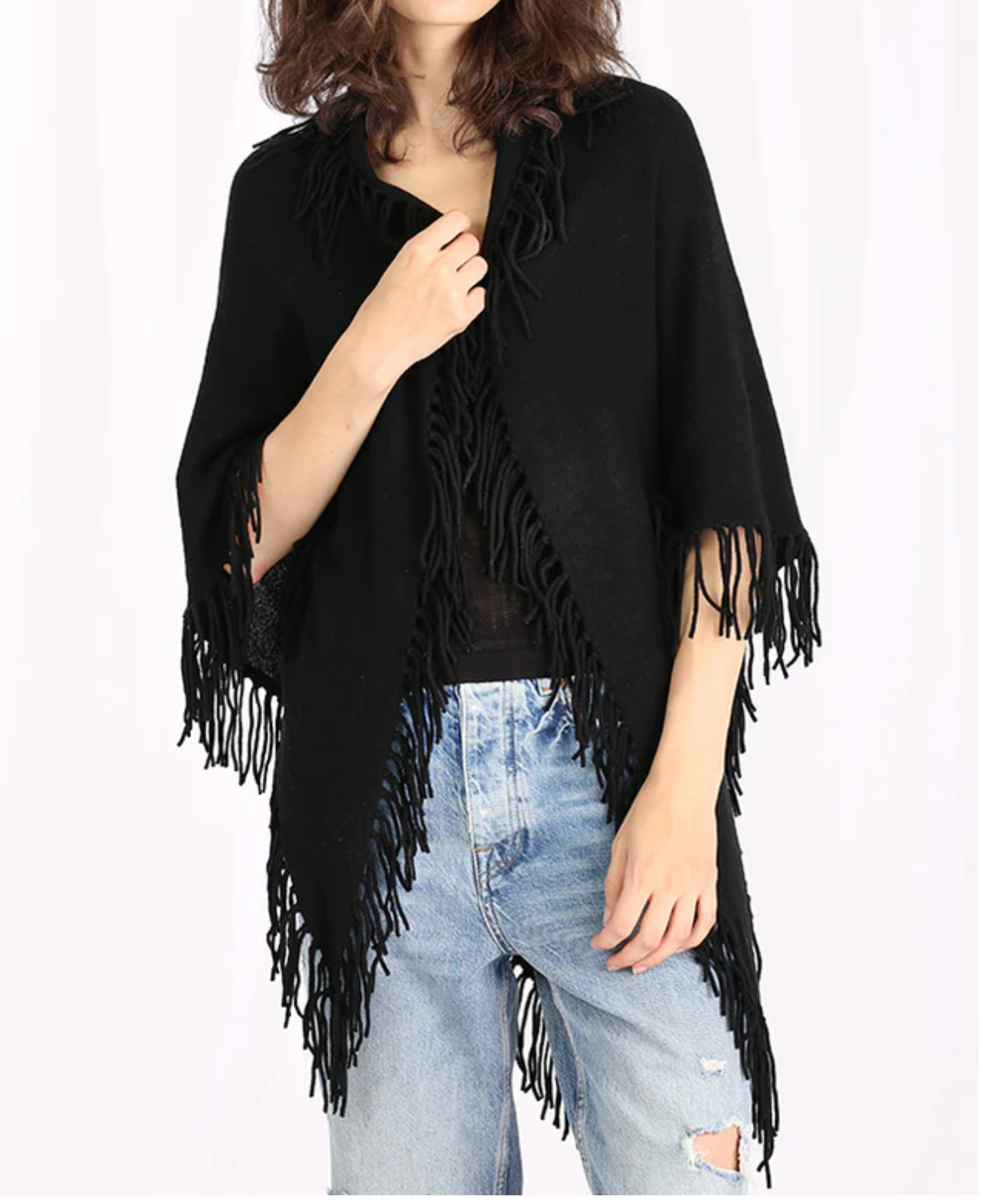 Minnie Rose Fringe Shawl – Two Skirts