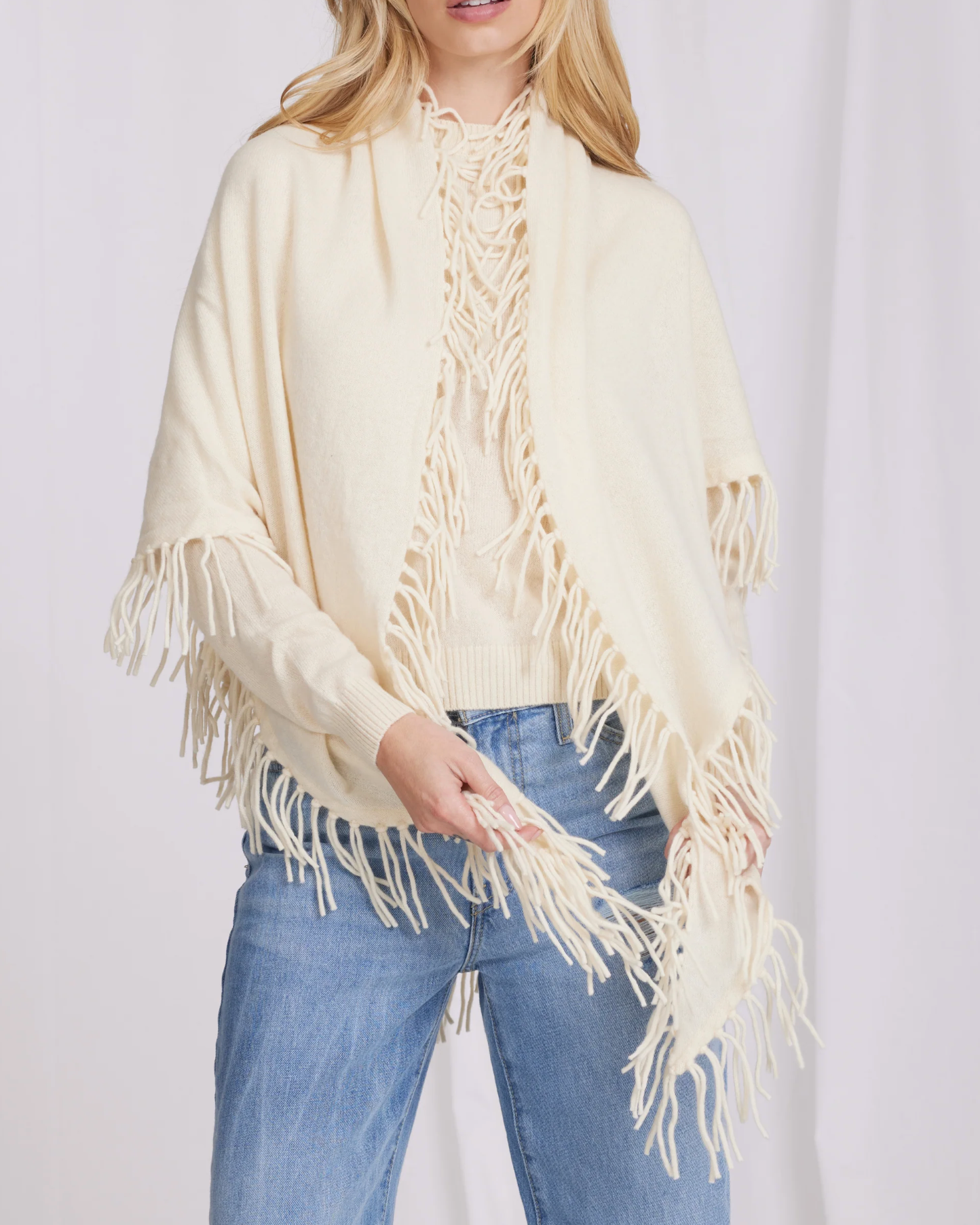 Minnie Rose Fringe Shawl