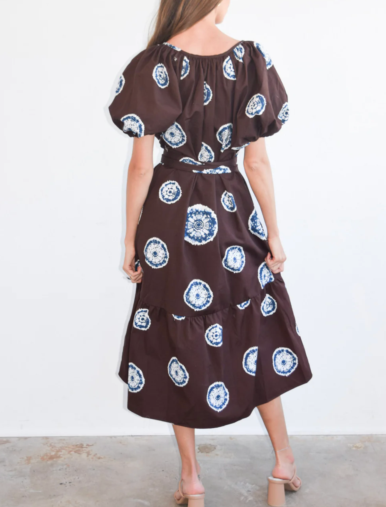 NAW Gathered V-Neck Dress