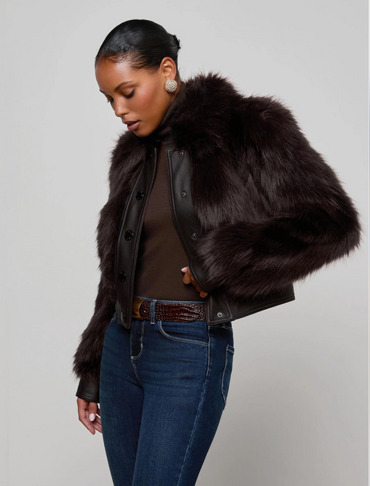 L'Agence Claira Faux Jacket