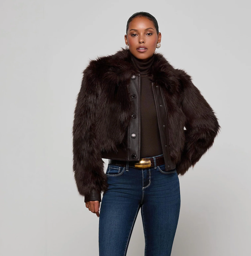 L'Agence Claira Faux Jacket