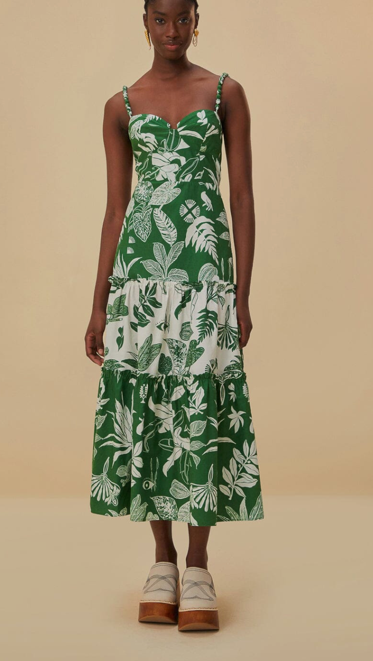 Farm Rio Forest Soul Midi Dress