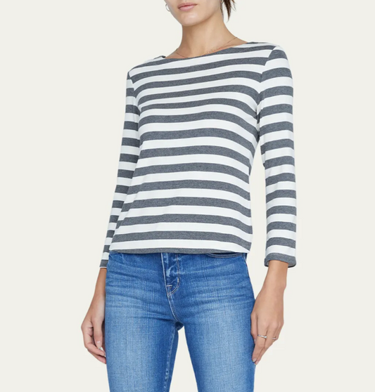 L'Agence Lucille Boat Neck Tee
