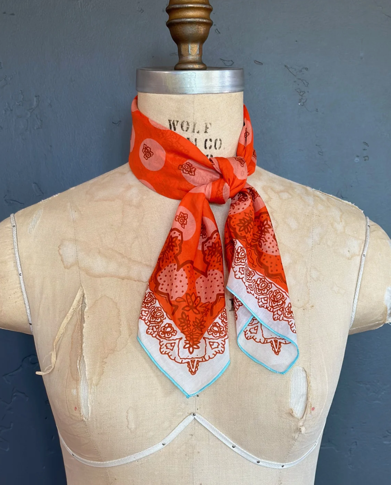 AHWR Orangeade Polka Bandana