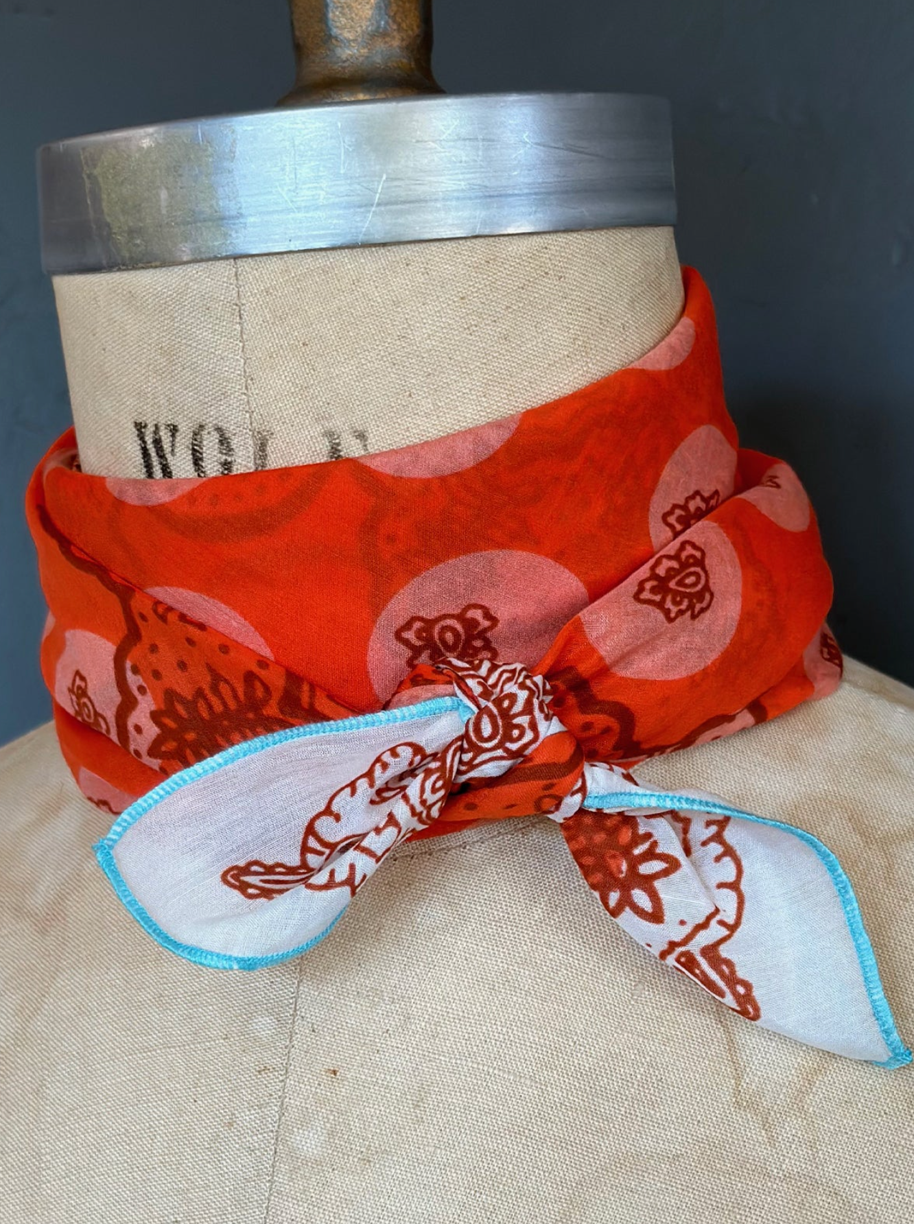 AHWR Orangeade Polka Bandana