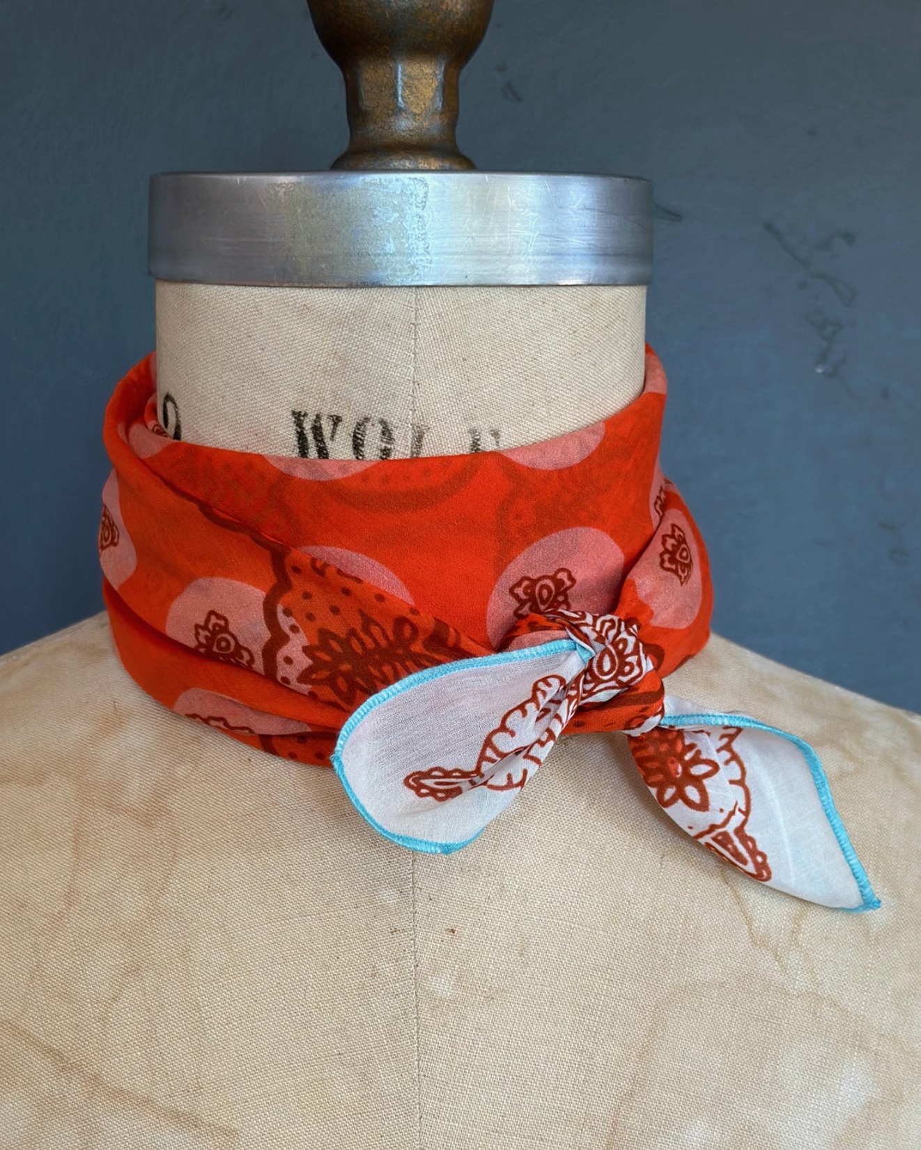 AHWR Orangeade Polka Bandana