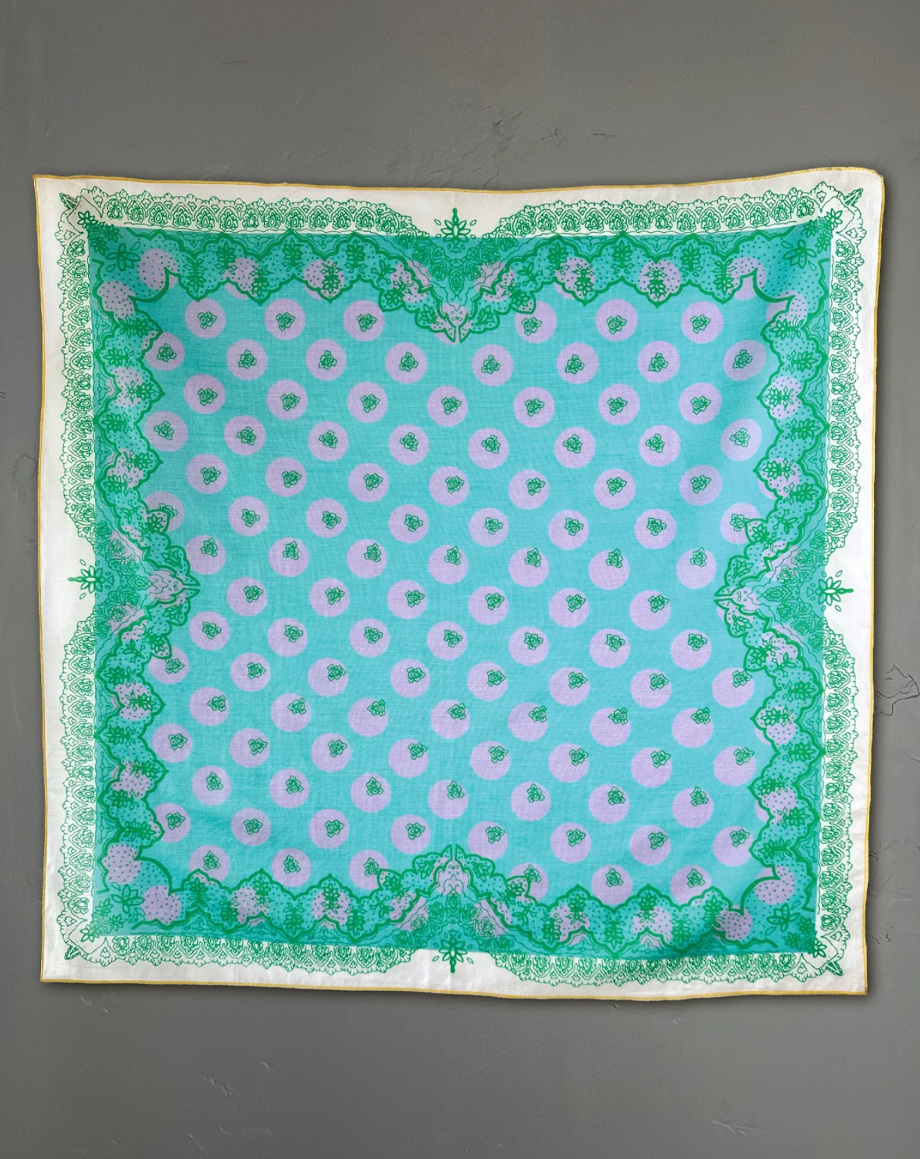 AHWR Blue Curacao Polka Bandana