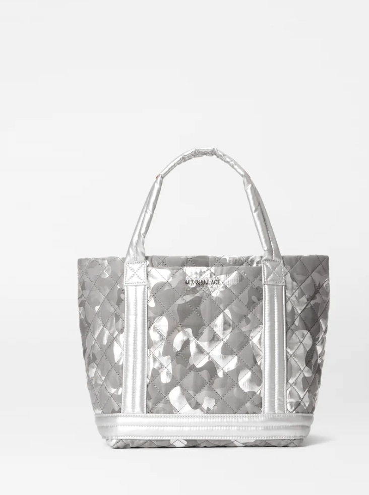 MZ Sm Empire Tote Silver Metallic Camo