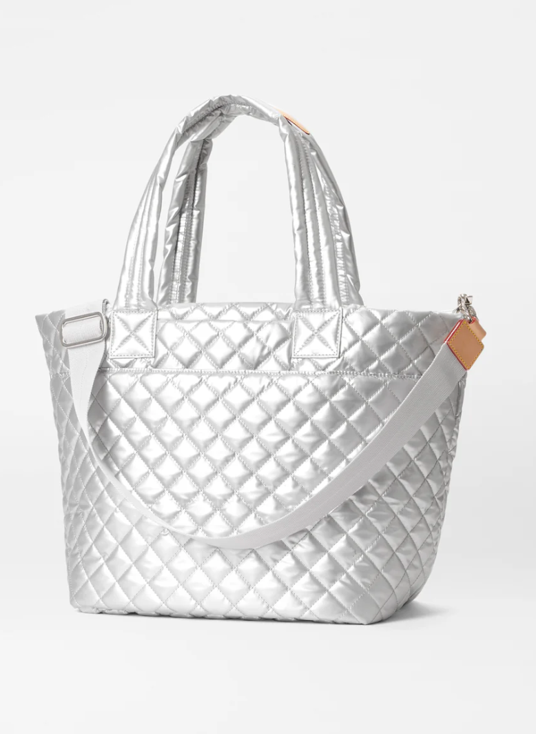 MZ Med Deluxe Metro Tote Matte Silver