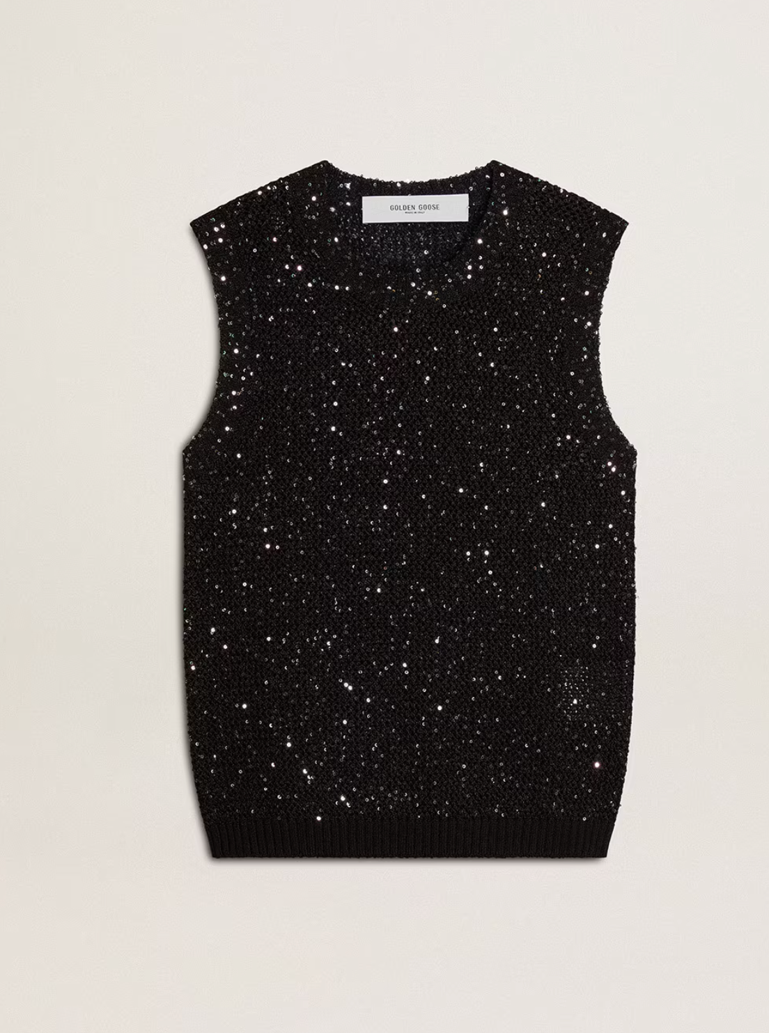 GG Sequin Mesh Tank Sweater