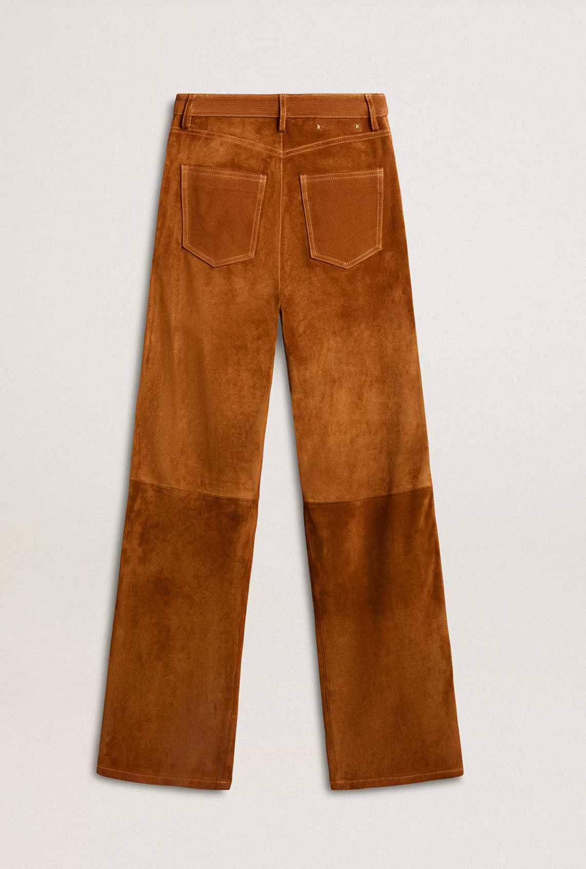 GG Leather Straight Leg Pant