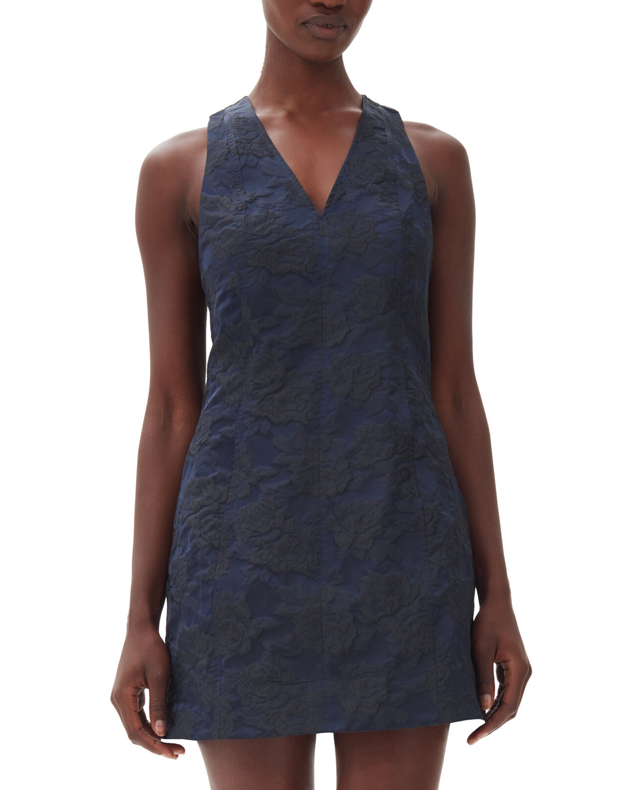 Ganni Jacquard Tie Dress