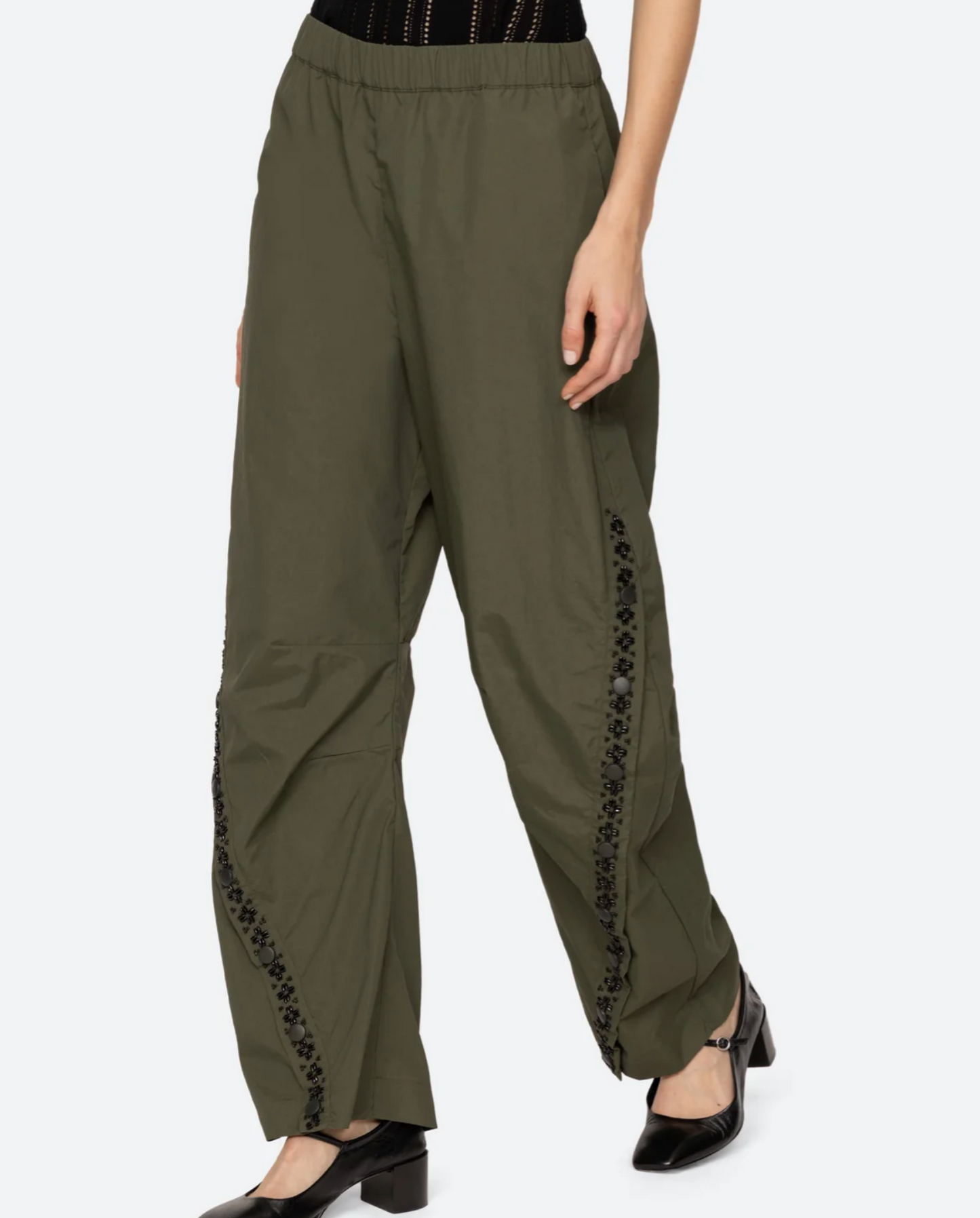 Sea Mille Embroidery Pants