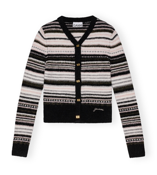 Ganni Stripe Cardigan