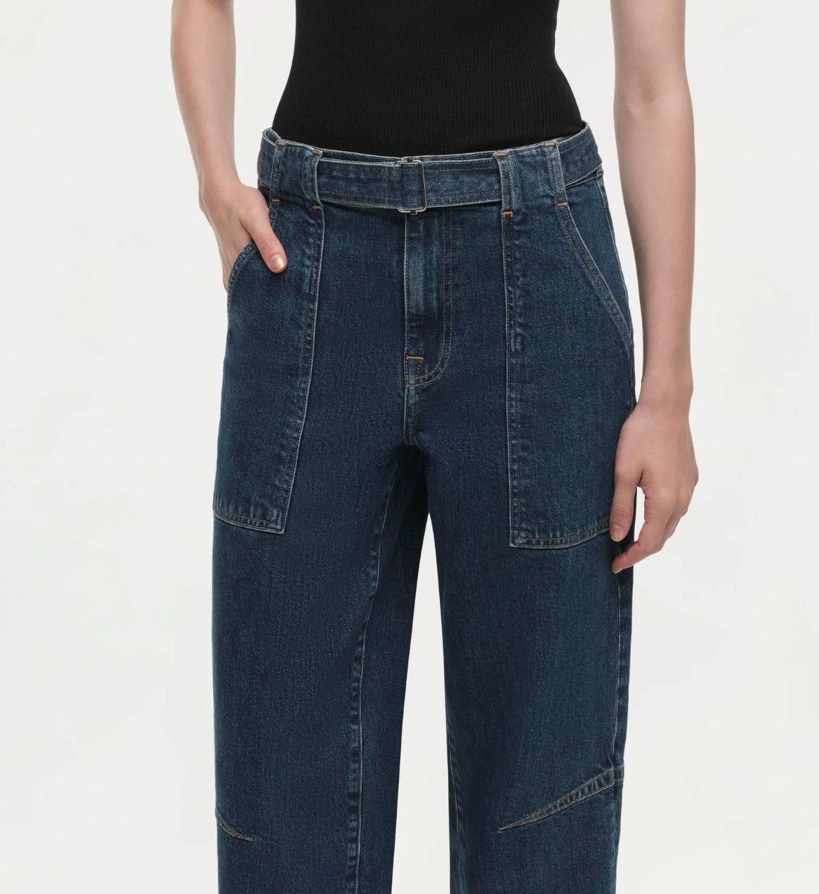 Simkhai Jenny Belted Crop Jean