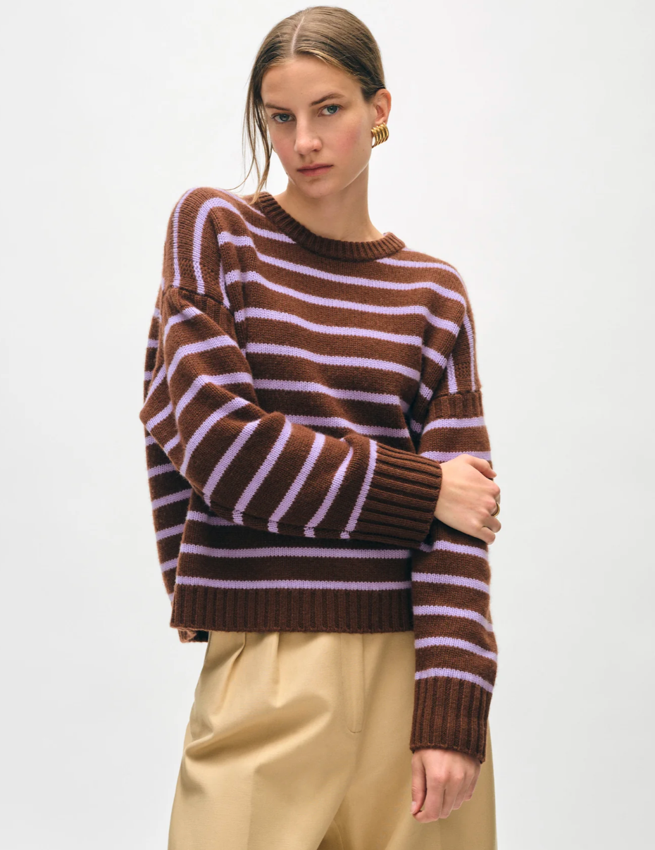 W+W Striped Crewneck