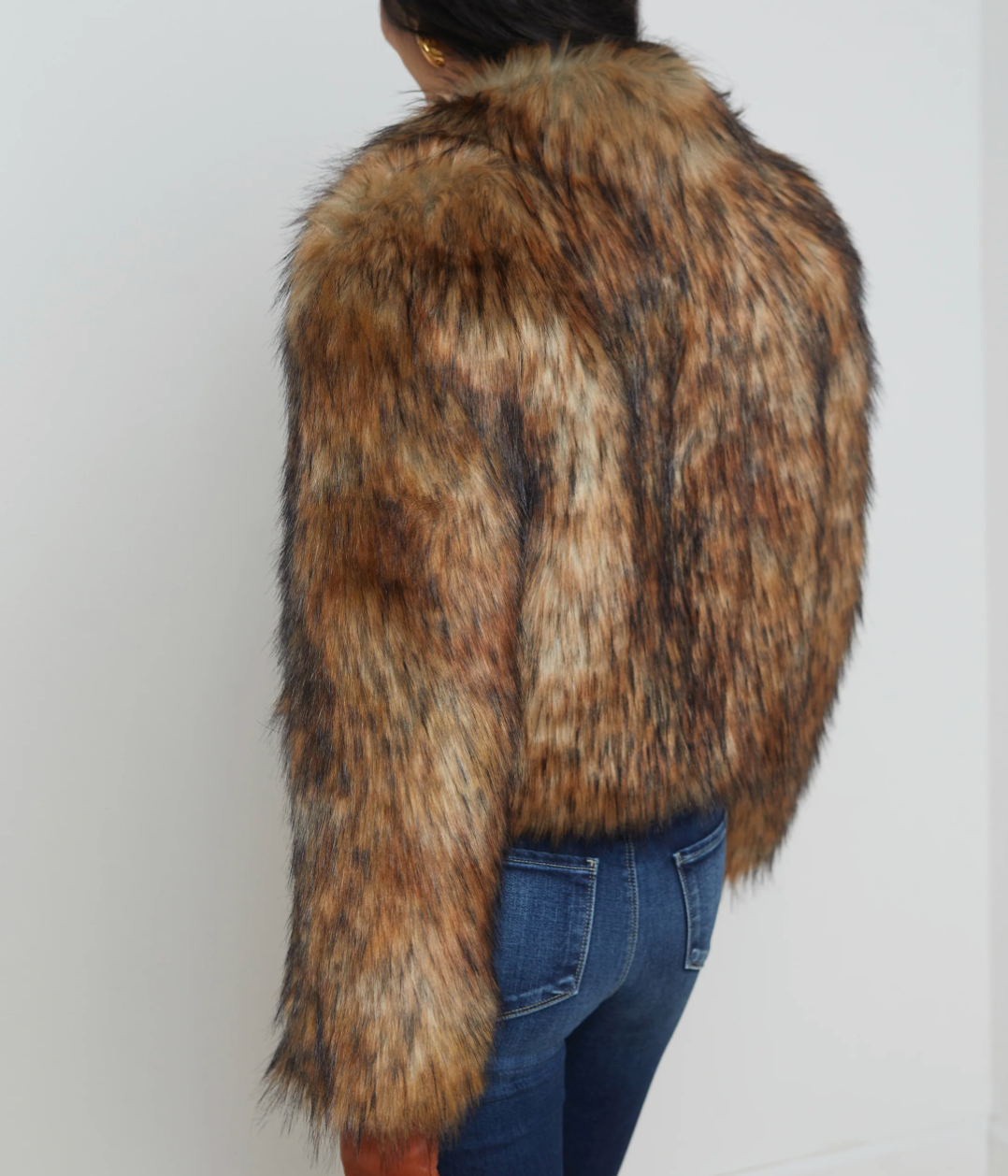 L'Agence Aura Faux Fur Coat