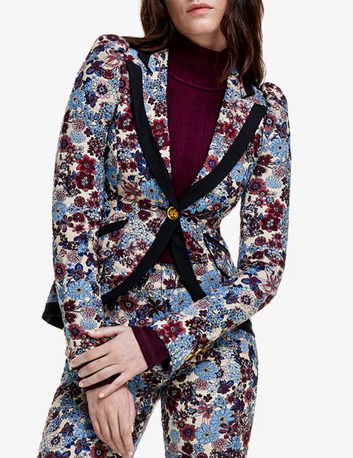 Smythe Taped Pouf Sleeve Blazer