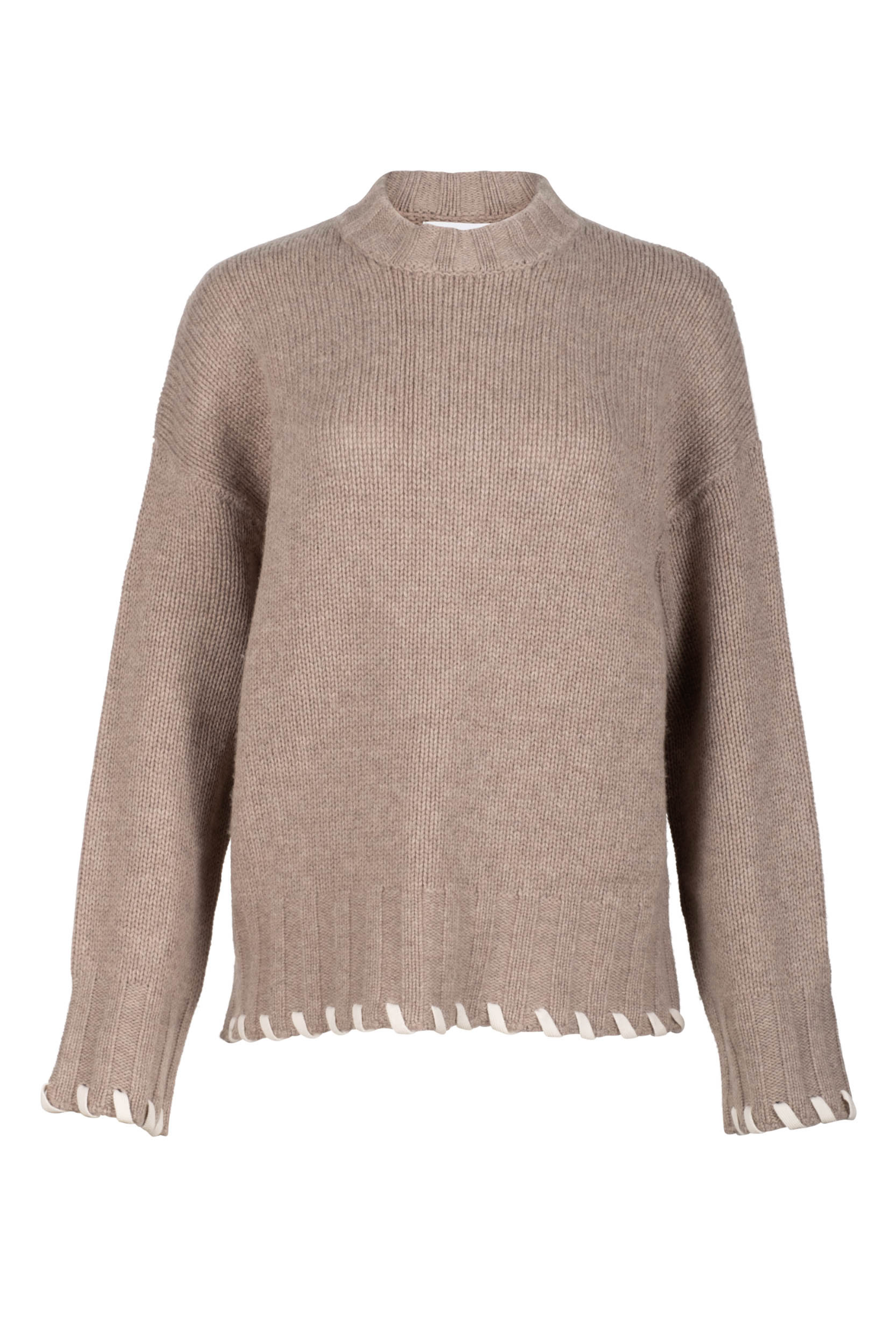 Naadam Laced Ribbed Sweater