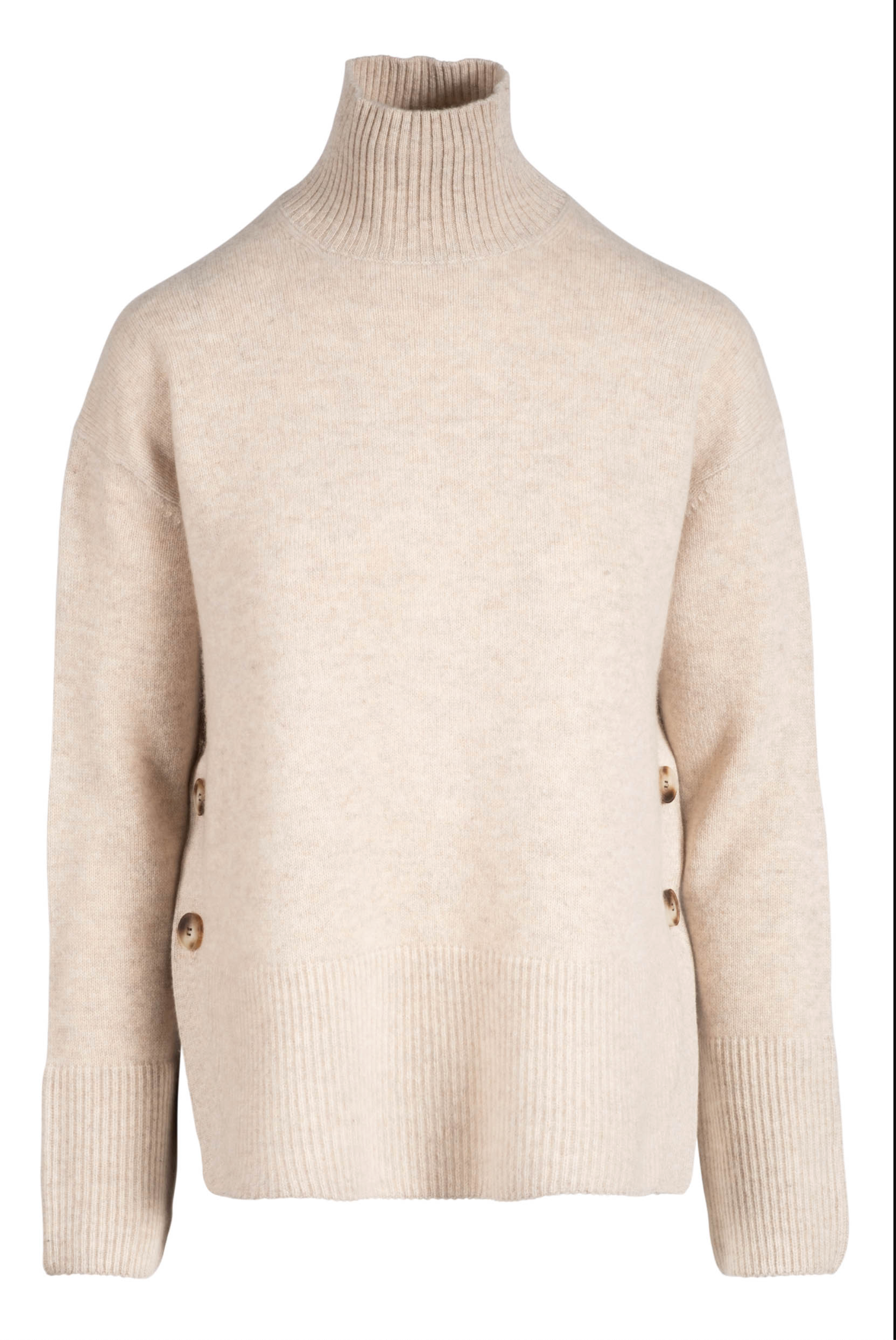 Naadam Side-button Turtleneck