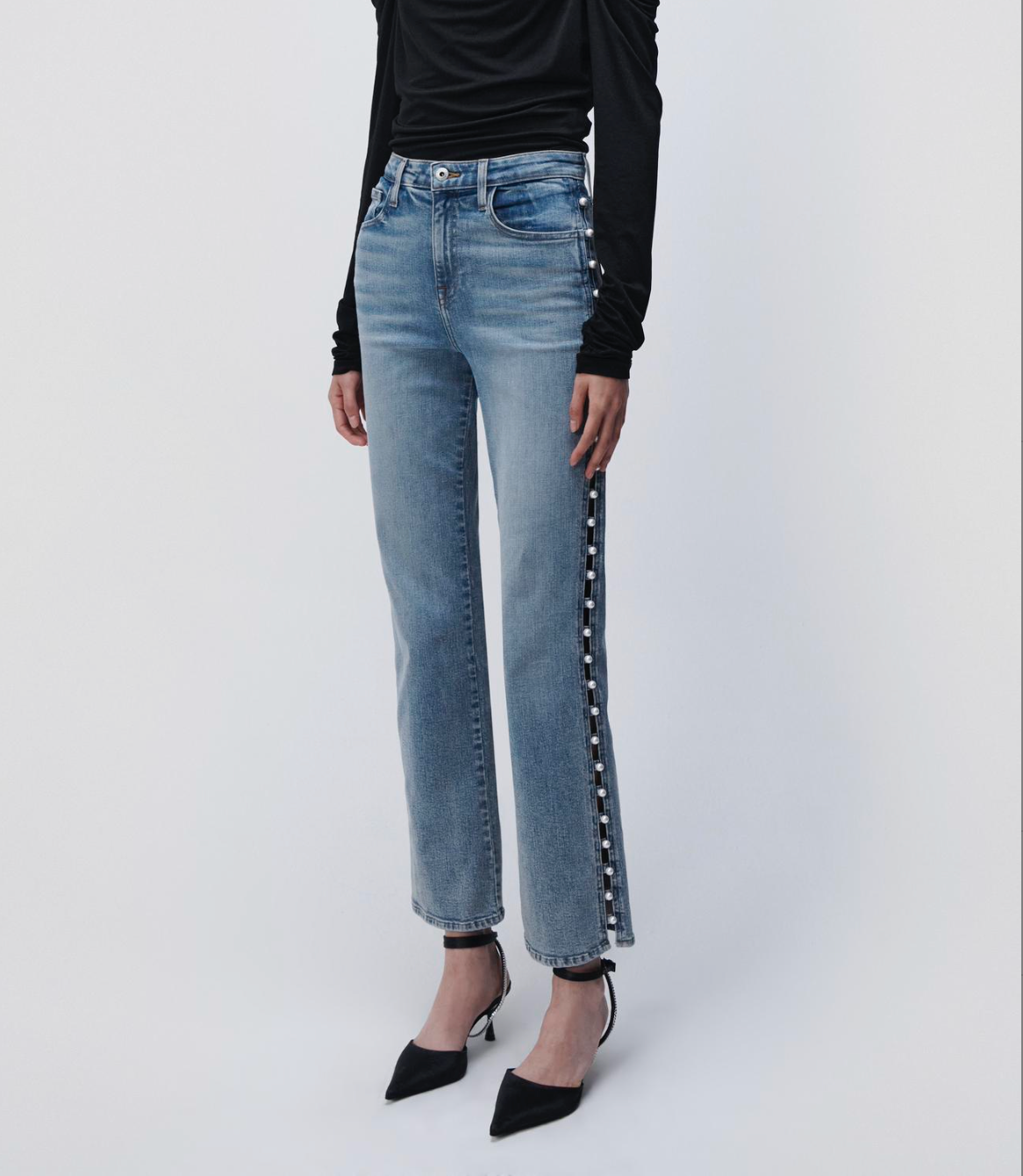 Simkhai Amelia Pearl Side Jeans