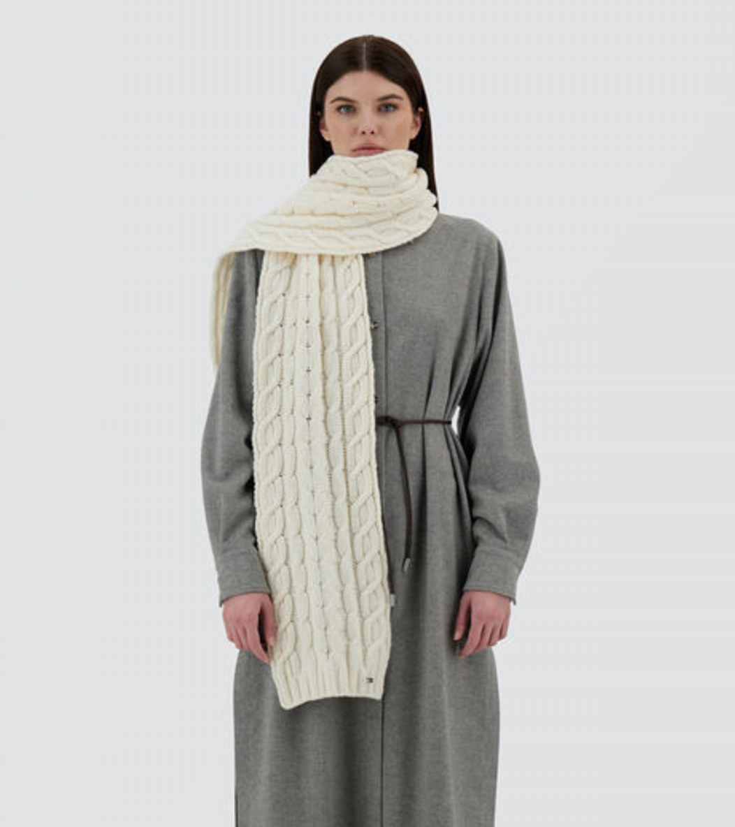 Herno Cable Knit Scarf